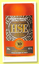 HSE ‘Grande Réserve XO’ (43%, OB, La Martinique, agricole, +/-2016)