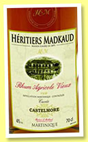 Héritiers Madkaud ‘VSOP Cuvée Castelmore’ (40%, OB, La Martinique, agricole, +/-2016)