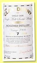 Inchgower 7 yo 2009/2016 (46%, Clan Denny, cask # 11191) Inchgower 7 yo 2009/2016 (46%, Clan Denny, cask # 11191)