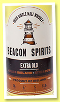 Irish Single Malt ‘Extra Old’ (51.8%, Beacon Spirits, 2016) Irish Single Malt ‘Extra Old’ (51.8%, Beacon Spirits, 2016)