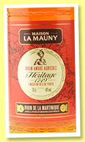 La Mauny ‘Héritage 1749’ (40%, OB, La Martinique, agricole, +/-2016) 