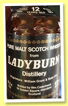 Ladyburn 12 yo 1966/1979 (45.7GL, Cadenhead, black dumpy) 