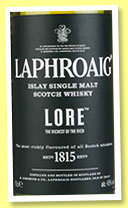 Laphroaig ‘Lore’ (48%, OB, +/-2016) Laphroaig ‘Lore’ (48%, OB, +/-2016)