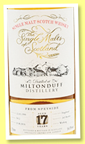 Miltonduff 17 yo 1999/2016 (54.8%, The Single Malts of Scotland, hogshead, cask #5012, 243 bottles) Miltonduff 17 yo 1999/2016 (54.8%, The Single Malts of Scotland, hogshead, cask #5012, 243 bottles)