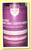 Miltonduff 21 yo 1995/2016 (56%, A Few Barrels Company, Uniqueness of The Cask, cask #2849, 179 bottles) Miltonduff 21 yo 1995/2016 (56%, A Few Barrels Company, Uniqueness of The Cask, cask #2849, 179 bottles)