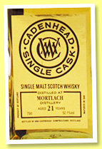 Mortlach 21 yo 1994/ (52.1%, Cadenhead, Single Cask, bourbon hogshead, 210 bottles) Mortlach 21 yo 1994/ (52.1%, Cadenhead, Single Cask, bourbon hogshead, 210 bottles)