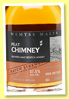 Peat Chimney ‘Batch Strength ’ (57%, Wemyss Malts, blended malt, batch No.1, 6000 bottles, 2016) Peat Chimney ‘Batch Strength ’ (57%, Wemyss Malts, blended malt, batch No.1, 6000 bottles, 2016)