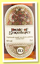 Pride of Strathspey 50 yo 1937/1987 (40%, Gordon & MacPhail, Book of Kells, single malt, decanter, 75cl) Pride of Strathspey 50 yo 1937/1987 (40%, Gordon & MacPhail, Book of Kells, single malt, decanter, 75cl)