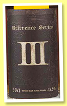 Reference Series III (47.5%, Master of Malts, blended malt, 2014) Reference Series III (47.5%, Master of Malts, blended malt, 2014)