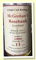 Rosebank 11 yo 1990/2001 (46%, Murray McDavid for Dominick McGeehan)