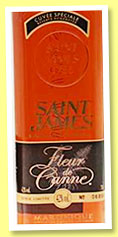 Saint James ‘Fleur de Canne’ (42%, OB, La Martinique, agricole, +/-2016) Saint James ‘Fleur de Canne’ (42%, OB, La Martinique, agricole, +/-2016)