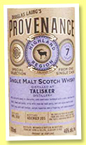 Talisker 7 yo 2008/2015 (46%, Douglas Laing, Provenance, refill hogshead, cask #10973)