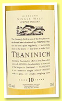Teaninich 10 yo (43%, Flora & Fauna, +/-2010) Teaninich 10 yo (43%, Flora & Fauna, +/-2010)