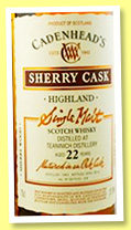 Teaninich 22 yo 1993/2016 (51.9%, Cadenhead, sherry wood, 258 bottles) Teaninich 22 yo 1993/2016 (51.9%, Cadenhead, sherry wood, 258 bottles)