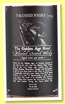 The Golden Age Blend 40 yo (44.3%, Master of Malt, 210 bottles, 2016) The Golden Age Blend 40 yo (44.3%, Master of Malt, 210 bottles, 2016)