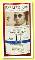 Travellers 11 yo 2005/2017 (66.1%, The Whisky Barrel, Rabbie’s Rum, Belize, barrel #33SFBT) Travellers 11 yo 2005/2017 (66.1%, The Whisky Barrel, Rabbie’s Rum, Belize, barrel #33SFBT)