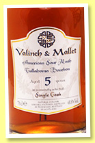 Tullahoma 5 yo 2011/2016 (48.8%, Valinch & Mallet, American Sour Mash Bourbon, 244 bottles) Tullahoma 5 yo 2011/2016 (48.8%, Valinch & Mallet, American Sour Mash Bourbon, 244 bottles)