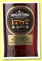 Angostura 15 yo ‘1787’ (40%, OB, Trinidad, 2016) Angostura 15 yo ‘1787’ (40%, OB, Trinidad, 2016)