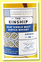Ardbeg 26 yo (49.7%, Hunter Laing, The Kinship, bourbon cask, 209 bottles, 2017) Ardbeg 26 yo (49.7%, Hunter Laing, The Kinship, bourbon cask, 209 bottles, 2017)