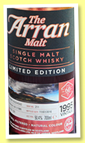 Arran 1995/2016 (50.4%, OB, for La Maison du Whisky’s 60th Anniversary, sherry hogshead, cask #211, 331 bottles)