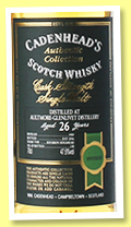 Aultmore-Glenlivet 26 yo 1989/2016 (47.6%, Cadenhead, Authentic Collection, bourbon hogshead, 120 bottles) Aultmore-Glenlivet 26 yo 1989/2016 (47.6%, Cadenhead, Authentic Collection, bourbon hogshead, 120 bottles)