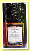 Blair Athol 26 yo 1988/2015 (57%, Signatory Vintage, wine treated butt, casks #6804, 492 bottles) Blair Athol 26 yo 1988/2015 (57%, Signatory Vintage, wine treated butt, casks #6804, 492 bottles)