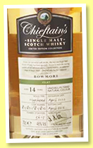 Bowmore 14 yo 2002/2016 (46%, Chieftain’s, hogsheads, casks # 815801-815810, 3615 bottles) Bowmore 14 yo 2002/2016 (46%, Chieftain’s, hogsheads, casks # 815801-815810, 3615 bottles)