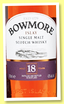 Bowmore 18 yo (43%, OB, +/-2017) Bowmore 18 yo (43%, OB, +/-2017)