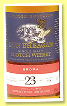 Brora 23 yo 1980/2003 (49%, Dun Bheagan, hogshead, cask #824, 276 bottles)