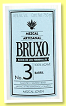 Bruxo No.3 (46%, OB, mezcal, blanco, +/-2015) Bruxo No.3 (46%, OB, mezcal, blanco, +/-2015)