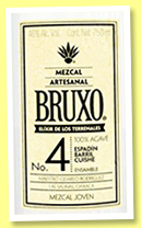Bruxo No.4 (46%, OB, mezcal, blanco, +/-2016) Bruxo No.4 (46%, OB, mezcal, blanco, +/-2016)