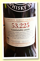 Caol Ila 23 yo 1992 (53.1%, Scotch Malt Whisky Society, #53.225, ‘Comfortably Smoky’, refill hogshead, 254 bottles) Caol Ila 23 yo 1992 (53.1%, Scotch Malt Whisky Society, #53.225, ‘Comfortably Smoky’, refill hogshead, 254 bottles)