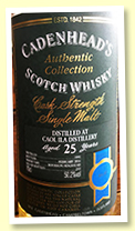 Caol Ila 25 yo 1991/2016 (50.2%, Cadenhead, Authentic Collection, bourbon hogshead, 210 bottles) Caol Ila 25 yo 1991/2016 (50.2%, Cadenhead, Authentic Collection, bourbon hogshead, 210 bottles)
