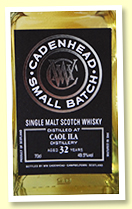 Caol Ila 32 yo 1984/2016 (49.5%, Cadenhead, Small Batch, bourbon hogshead, 210 bottles) Caol Ila 32 yo 1984/2016 (49.5%, Cadenhead, Small Batch, bourbon hogshead, 210 bottles)