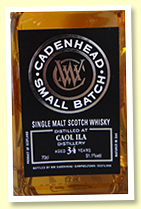 Caol Ila 34 yo 1982:2016 (50.4%, Cadenhead, Small Batch for Bresser & Timmer, bourbon hogshead, 150 bottles) Caol Ila 34 yo 1982:2016 (50.4%, Cadenhead, Small Batch for Bresser & Timmer, bourbon hogshead, 150 bottles)