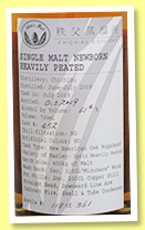 Chichibu 'Newborn Peated' 2009/2009 (61.4%, OB, Japan, new American hogshead, cask #452, 361 bottles) Chichibu 'Newborn Peated' 2009/2009 (61.4%, OB, Japan, new American hogshead, cask #452, 361 bottles)