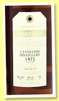Clynelish 1972/2016 (42.2%, Gordon & MacPhail, Rare Old, Lot #RO/16/07) Clynelish 1972/2016 (42.2%, Gordon & MacPhail, Rare Old, Lot #RO/16/07)