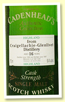Craigellachie 16 yo 1980/1997 (60.4%, Cadenhead, Authentic Collection) Craigellachie 16 yo 1980/1997 (60.4%, Cadenhead, Authentic Collection)