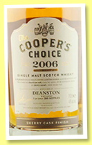 Deanston 10 yo 2006/2016 (46%, The Cooper's Choice, sherry finish, Cask #9702, 300 bottles) Deanston 10 yo 2006/2016 (46%, The Cooper's Choice, sherry finish, Cask #9702, 300 bottles)