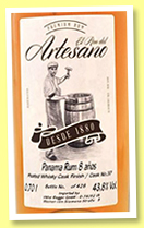 El Ron del Artesano 8 yo (43.8%, Riegger’s Selection, Panama, peated whisky cask finish, cask #37, 428 bottles)