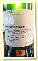 Foursquare 14 yo 2002 (57.3%, Scotch Malt Whisky Society, Barbados, #R6.1, ‘Spice at the races’, refill barrel, 210 bottles)