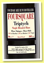 Foursquare ‘Triptych’ (56%, OB/Velier, Barbados, 5,400 bottles, 2016) Foursquare ‘Triptych’ (56%, OB/Velier, Barbados, 5,400 bottles, 2016)