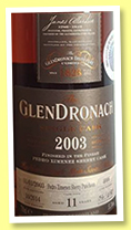 Glendronach 11 yo 2003/2014 (55.3%, OB, for Taiwan, Pedro Ximenez puncheon, cask #4006, 690 bottles)