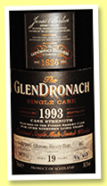 Glendronach 19 yo 1993/2012 (58.1%, OB, oloroso sherry butt, cask #467, 613 bottles)