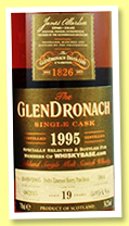 Glendronach 19 yo 1995/2015 (54.2%, OB, for Whiskybase, Pedro Ximenez puncheon, cask # 3804, 694 bottles)