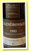 Glendronach 21 yo 1993/2014 (53.6%, OB, for Taiwan, oloroso sherry butt, cask #479, 542 bottles)Glendronach 21 yo 1993/2014 (53.6%, OB, for Taiwan, oloroso sherry butt, cask #479, 542 bottles)