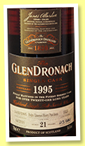Glendronach 21 yo 1995/2016 (54.6%, OB, Pedro Ximenez puncheon, cask #1523, 684 bottles) 