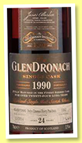 Glendronach 24 yo 1990/2014 (52.9%, OB, 11th batch, Pedro Ximenez, cask #1162, 660 bottles) 