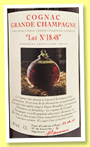 Grande Champagne ‘Lot N°18.48’ (40.8%, Grosperrin for The Auld Alliance Singapore, Cognac, 72 bottles) Grande Champagne ‘Lot N°18.48’ (40.8%, Grosperrin for The Auld Alliance Singapore, Cognac, 72 bottles)