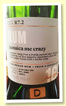 Hampden 16 yo 2000 (52.8%, Scotch Malt Whisky Society, Jamaica, #R7.2, ‘Jamaica me crazy’, refill barrel, 199 bottles)